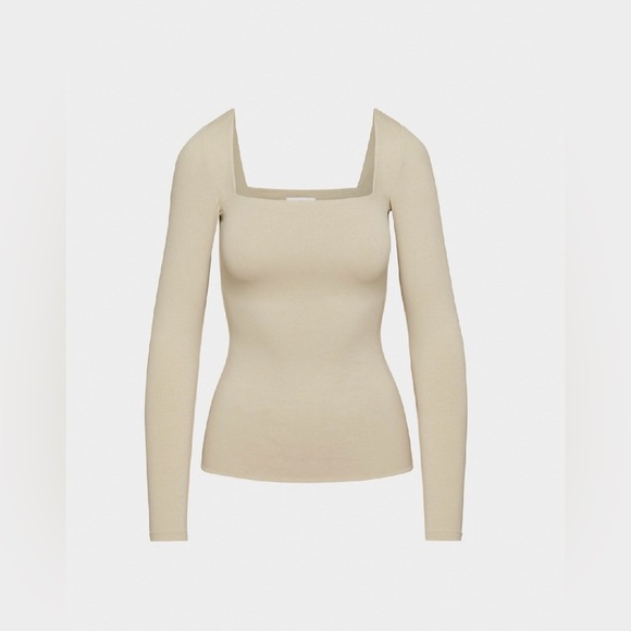 NWT Aritzia Contour Squareneck Hip Longsleeve M - Picture 7 of 9